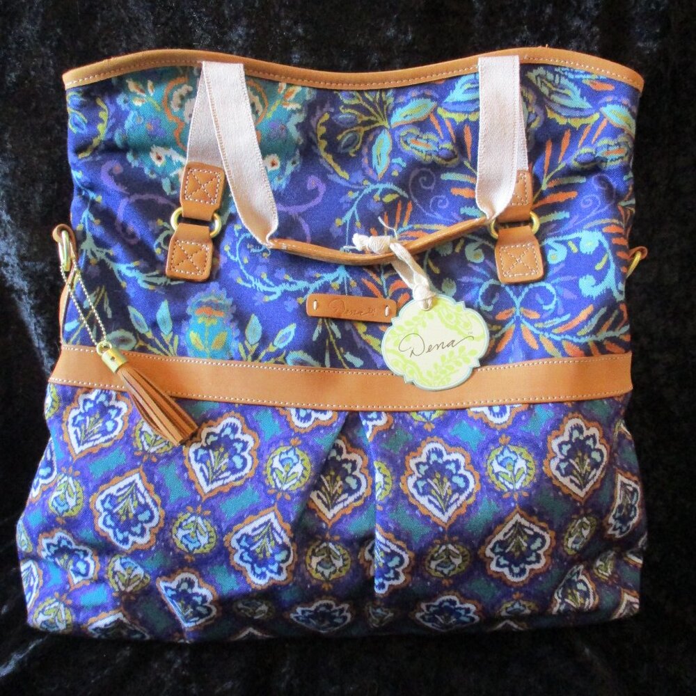 Vintage NWT C.R. Gibson LLC Dena Designs North/South Top Double Handed Tote